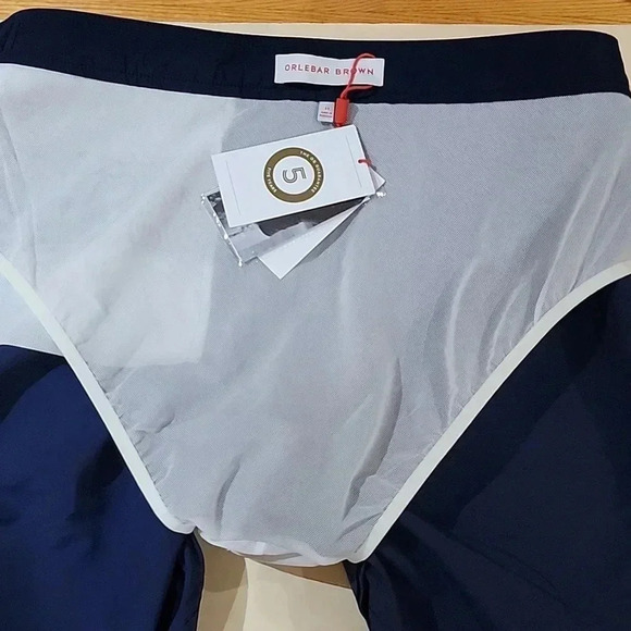 Orlebar Brown Dane Navy Blue Swim shorts - Picture 9 of 11